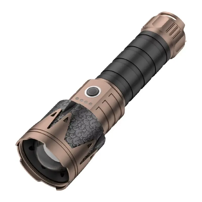 Power Tools Zoom - مصباح يدوي LED فائق القوة قابل