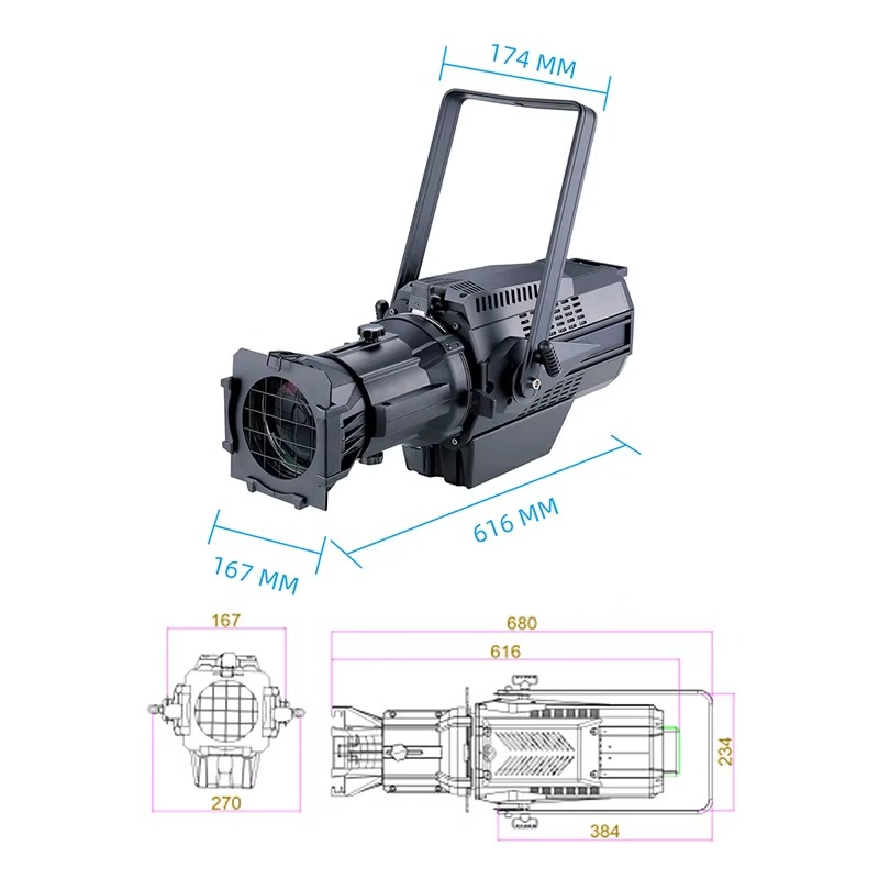 إضاءة مسرحية احترافية بقوة 600 - مراجعة Power Tools Zoom وسعره