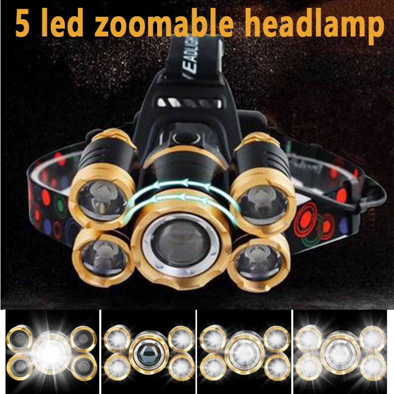 5LED T6 رئيس مصباح التكبير مصب - مراجعة Power Tools Zoom وسعره
