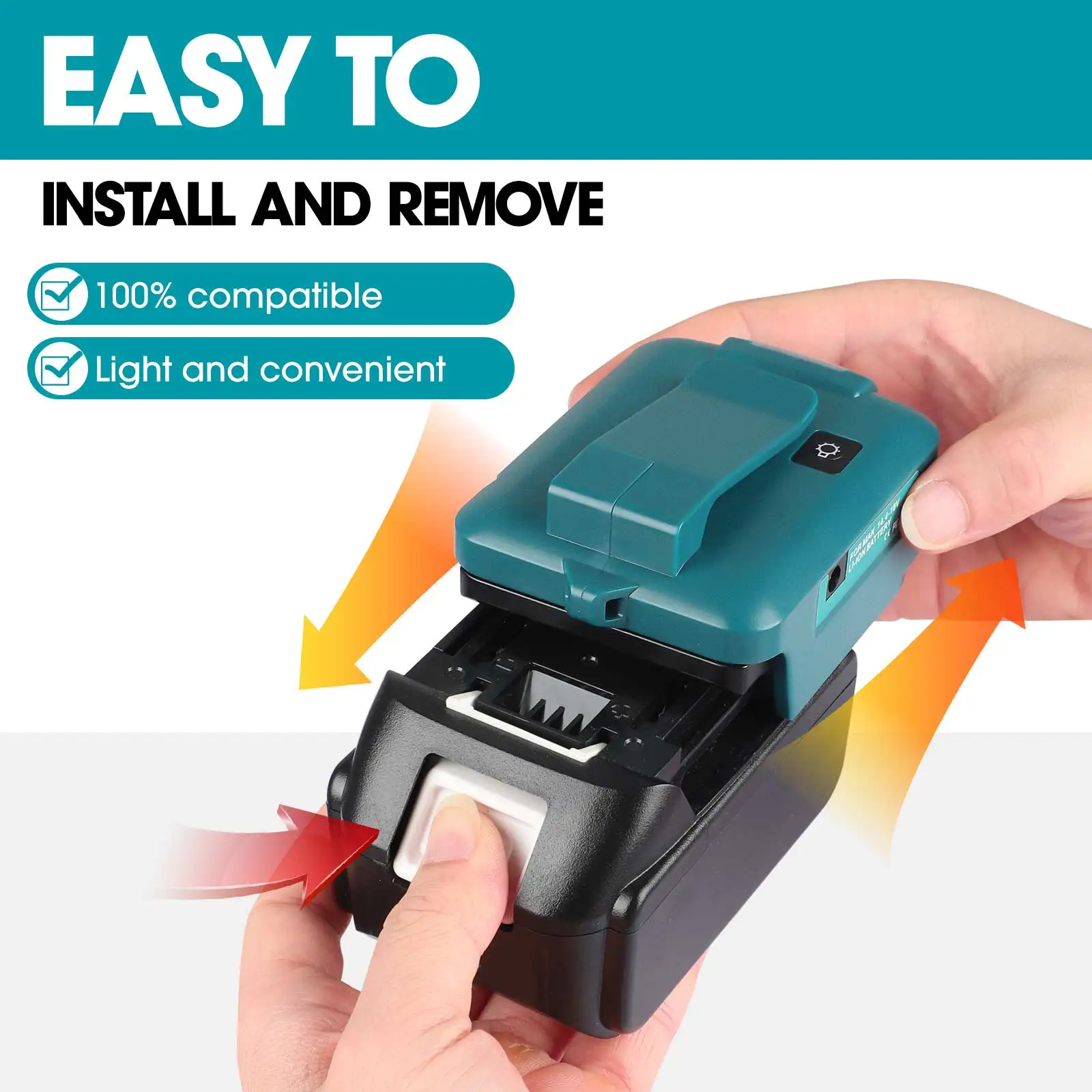 محول مع ضوء مع نوع c + USB لأض - مراجعة Power Tools Types وسعره