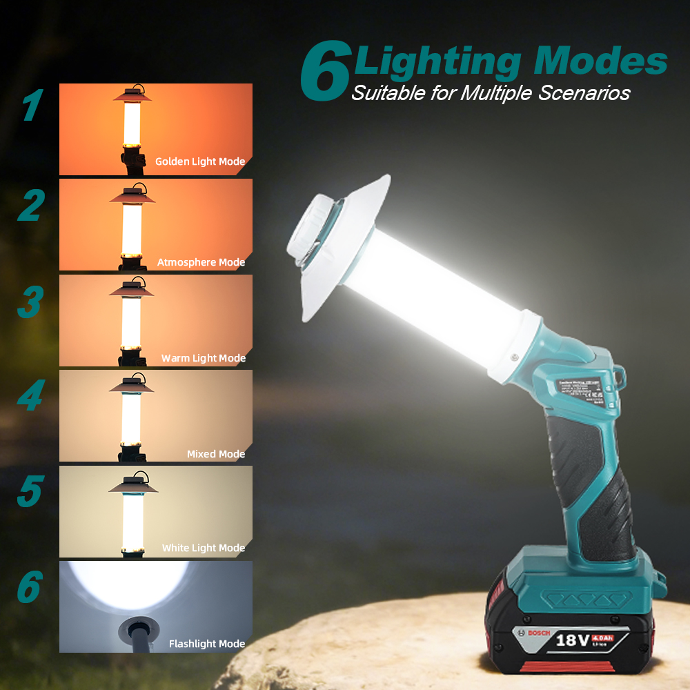 6 طرق التخييم مصباح ليد جيب لب - مراجعة Power Tools Zoom وسعره