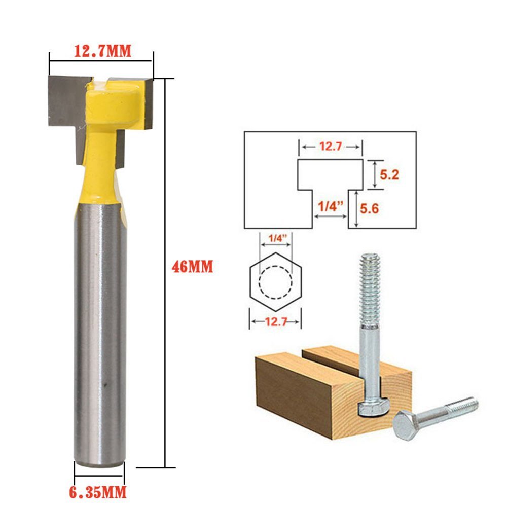 A11I 1/4 بوصة عرقوب T-فتحة الق - مراجعة Power Tools Woodworking وسعره